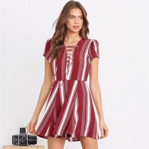 Lovers + Friends Compass Fit & Flare Mini
Striped Dress